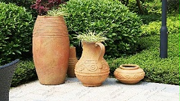 复古陶器组景